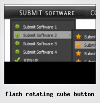 Flash Rotating Cube Button