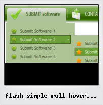 Flash Simple Roll Hover Buttons