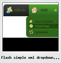 Flash Simple Xml Dropdown Button