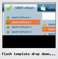 Flash Template Drop Down Button