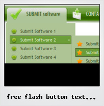 Free Flash Button Text Dock Vertical