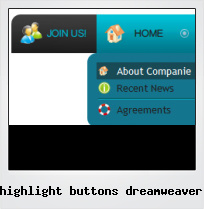 Highlight Buttons Dreamweaver