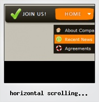 Horizontal Scrolling Button Flash