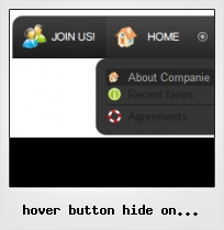 Hover Button Hide On Flash Object