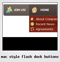 Mac Style Flash Dock Buttons