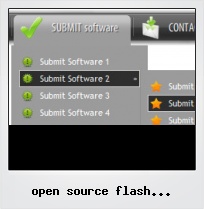 Open Source Flash Horizontal Tree Button