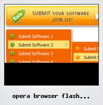 Opera Browser Flash Covers Button
