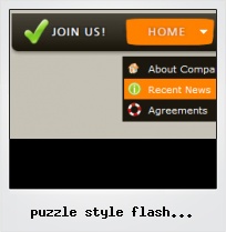 Puzzle Style Flash Buttons Examples
