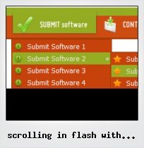 Scrolling In Flash With Custom Buttons
