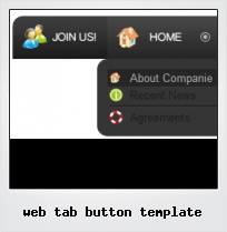 Web Tab Button Template