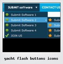 Yacht Flash Buttons Icons