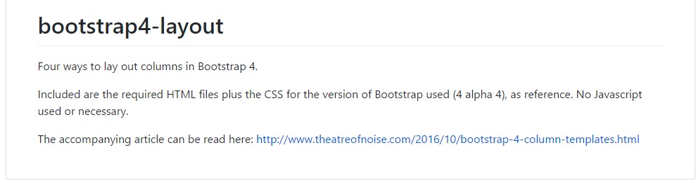  Style examples in Bootstrap 4