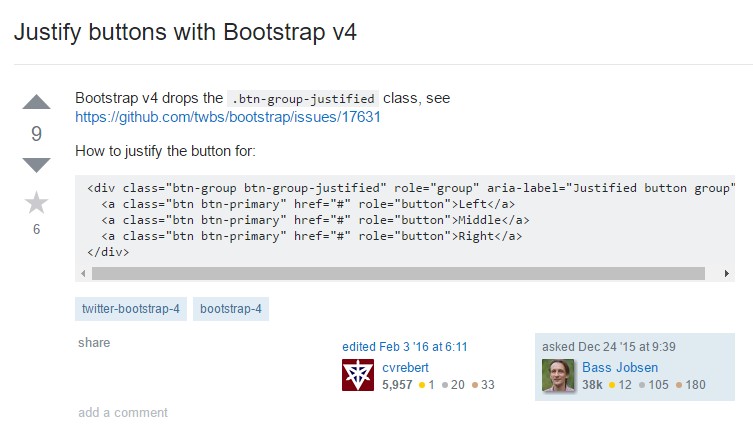 Justify buttons  along with Bootstrap v4