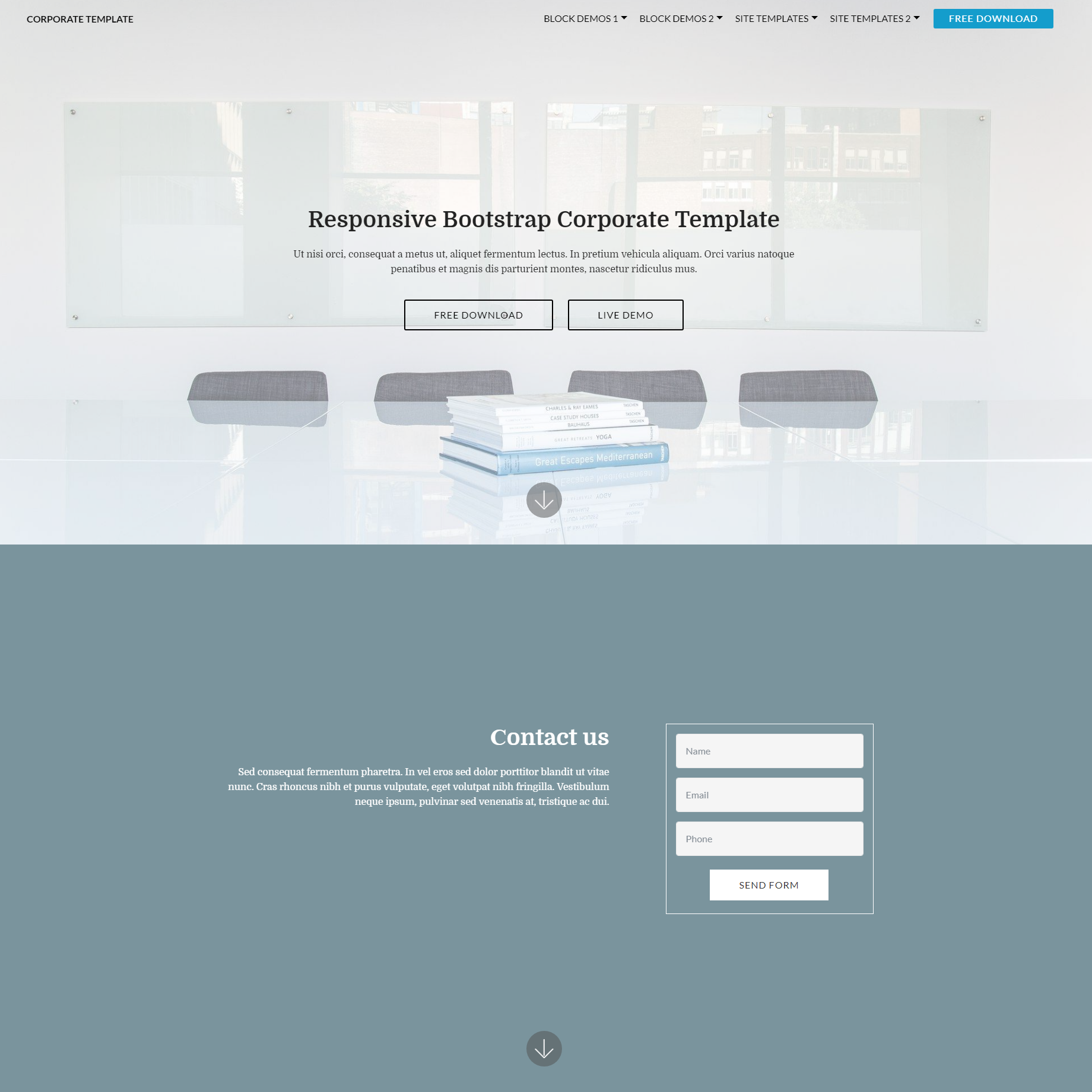 Responsive Bootstrap Corporate Themes